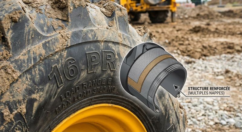 pneus de tractopelle