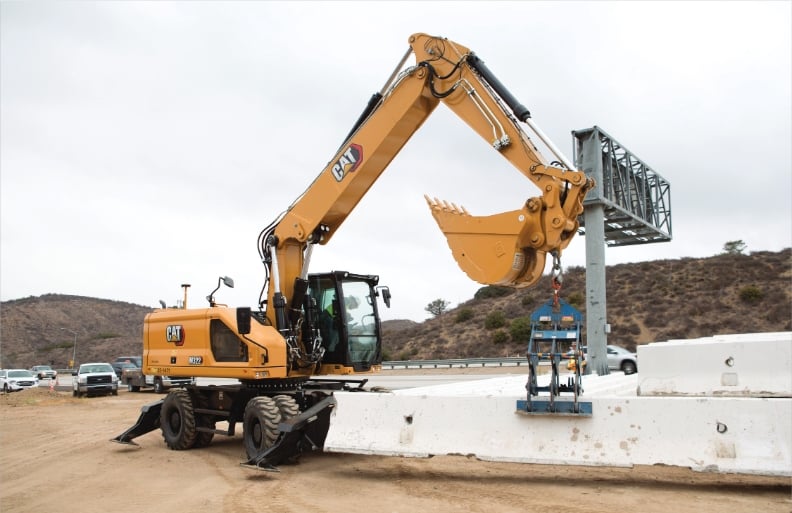 pelleteuse sur pneus