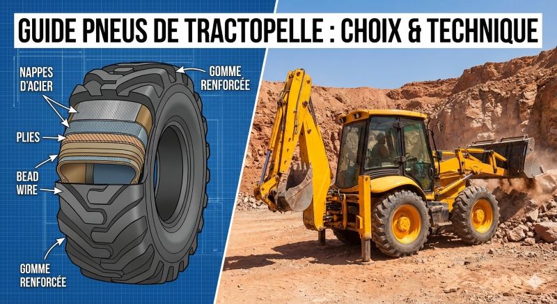 Pneus de Tractopelle